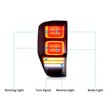 LED Taillights for 2012-2018 Ford Ranger w/ Sequential Indicator Rear lamp