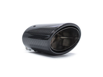 63-66mm Carbon Chrome Exhaust Tips Muffler Pipe For Audi A3 A4 A5 A6 A7 A8 Universal et121