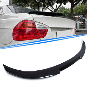 Gloss Black Rear Trunk Spoiler For BMW E90 3 Series Sedan