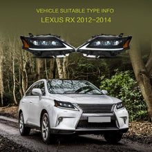 LED Headlights For 2013-2015 Lexus RX270 RX300 RX350 Animation