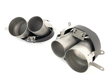 Matte Carbon Fiber Exhaust Tips for Audi RS6 C7 C8 RS7 Akrapovic Style Tailpipes