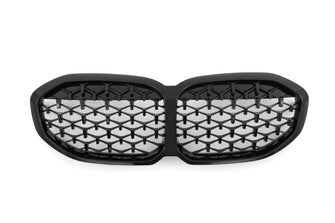 For BMW 1 Series F40 2020+ Gloss Black Diamond Style M Sport Kidney Grills Grill