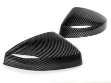 L+R Carbon Fiber Wing Mirror Cover Caps for Audi A3 S3 8V RS3 Without Lane Assist 13-20