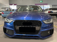 Gloss Black Honeycomb Front Grille Grill for AUDI A4 S4 B8.5 2012-2015 fg89