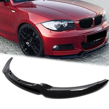 4PCS Front Lip Spoiler Lower Spoiler Splitters Body Kit Glossy Black For BMW 1-Series E82 E88 M-Package 2007 2008 2009 2010 di117