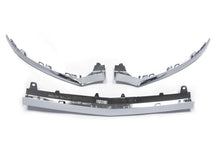 3Pcs Front Bumper Lip Moulding Trim Chrome For Mercedes C Class W205 C205 C43 AMG Line 2014-2018