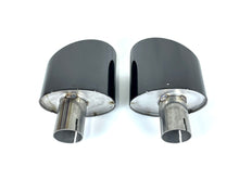 Gloss Black RS Style Exhaust Tailpipe Tip for Audi A4 A5 A6 A7 - Single Inlet 55-59mm