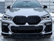 4 PCS Gloss Black Front Bumper Spoiler Splitter Lip For BMW X6 G06 M Sport Bumper 2019-2023