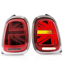 Sequential Red/Smoke LED Tail Lights For 14-19 Mini Cooper F55/56/57