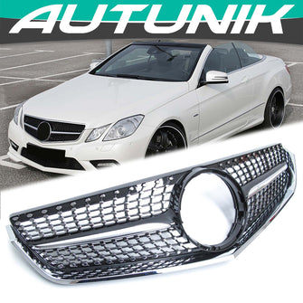 Diamond Front Grille Grill for Mercedes Benz W207 A207 C207 Coupe 2009-2013