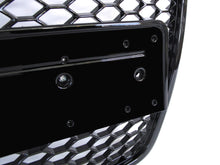 Honeycomb Front Grille Grill Glossy Black For Audi A6 C6 4F Allroad 2004-2011