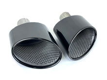 Gloss Black RS Style Exhaust Tailpipe Tip for Audi A4 A5 A6 A7 - Single Inlet 55-59mm
