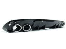 C43 Black Rear diffuser+Chrome Exhaust Tips For Mercedes Benz C-class C205 A205 Coupe AMG Line 15-20
