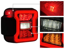 LED Rear Tail Lights for Jeep Wrangler JL 2018-2024 Upgrade Lamps Clear Red
