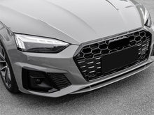 Black Front Bumper Fog Light Grilles Cover For Audi A5 S5 F5 S Line 2020+