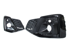 Black Front Bumper Fog Light Grilles Cover For Audi A5 S5 F5 S Line 2020+