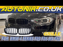 Gloss Black Front Kidney Grill Grille Dual Slats for BMW 3 Series F30 2012-2018 fg42