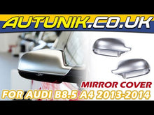 Side Mirror Covers Caps Replacement Matte Chrome for AUDI B8.5 A4 S4 RS4 A5 S5 RS5 W/O Lane Assist mc3