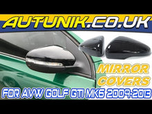 Glossy Black Side Wing Mirror Cover Caps Replacement For VW Golf GTI MK6 2009-2013 mc44