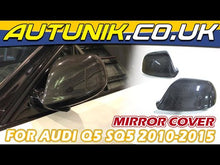 Real Carbon Fiber Side Mirror Cover Caps Replacement For AUDI Q5 SQ5 Q7 4L SQ7 2010-2015 W/O Lane Assist od22