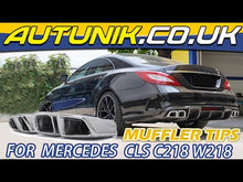 Chrome Dual Muffler Pipe Exhaust Tips For Mercedes Benz CLS W218 C218 C219 W221 S63 AMG W212 et91