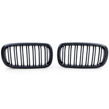 Dual Slats Front Bumper Kidney Grille Grill Matt Black For BMW X5 F15 X6 F16 2013-2018