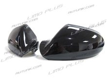 Glossy Black Side Mirror Cover Caps For Audi A6 C7 A6 S6 RS6 2012-2018 w/o Lane Assist mc48