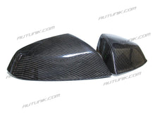 Carbon Fiber Side Mirror Cover Caps Replacement for Audi Q5 FY SQ5 Q7 4M 2017+ W/O Lane Assist mc18