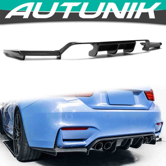 Carbon Fiber Look Rear Bumper Diffuser For BMW F80 M3 F82 F83 M4 2015-2020 di121