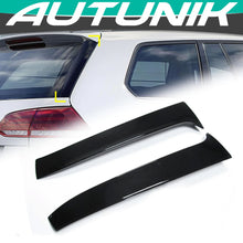 Gloss Black Rear Window Spoiler Side Wing Trim For VW Golf 7 MK7 MK7.5 Variant Wagon vw25