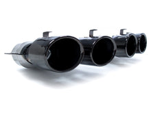 Glossy Black Exhaust Muffler Tips w/ Brackets for Mercedes Benz W205 C205 Coupe A205 Convertible AMG Sport Bumper