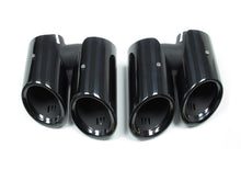 Glossy Black Exhaust Pipe Muffler Tips For Porsche Macan w/ 2.0L Engine 2019-2021 et104