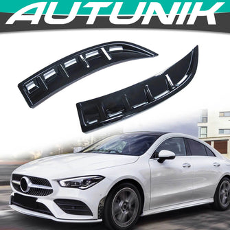 Glossy Black Side Fender Air Vent Outlet Trim For Mercedes Benz CLA C118 CLA35 AMG 2020 2021 pz31