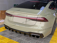 Rear Diffuser Valance + Exhaust Muffler Tips for Audi A7 C8 4K8 S-line S7 2018-2022 di85