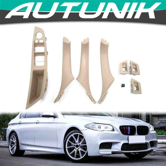 Beige Inner Interior Door Handle Lift Button Panel for BMW 5 Series F10 F11 2011-2016 it36