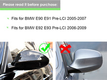 Glossy Black Side Mirror Cover Caps Replacement For BMW E90 E92 E93 Pre-LCI mc84