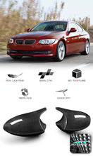 Dry Carbon Fiber Mirror Cover Caps Replace for BMW E90 E91 E92 E93 PRE-LCI 2004-2009 mc159