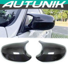 Replacement Carbon Fiber Side Mirror Cover Caps For BMW E90 E91 E92 E93 LCI mc42