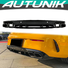 Rear Diffuser w/ Black Exhaust Tips Pipr Fit for Mercedes Benz C205 Coupe A205 Convertible C300 C350 C450 C43 AMG di18