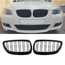 Gloss Black Front Kidney Grill Grille Dual Slats For BMW E92 E93 M3 328i 335i Coupe 2007 2008 2009 2010